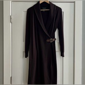 LAUREN by Ralph Lauren equestrian wrap dress. 
Size Small